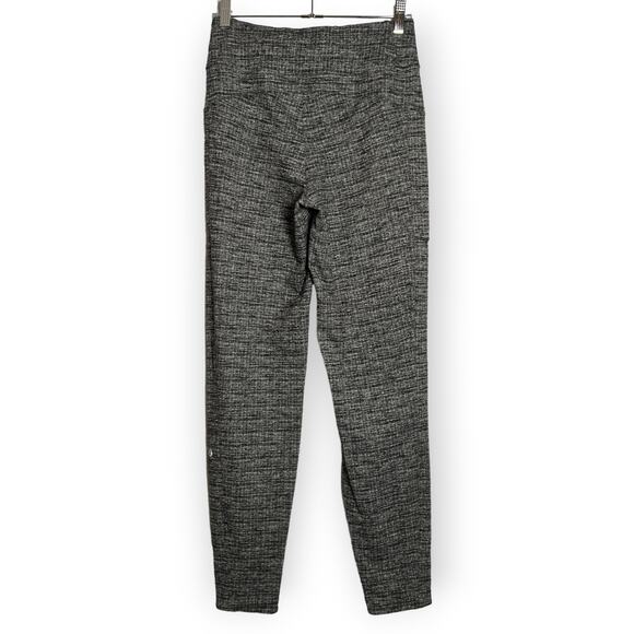 Lululemon Run On Jogger 28" SIZE 4 Ringspun Denim Black White Sweat Pants - Picture 5 of 12